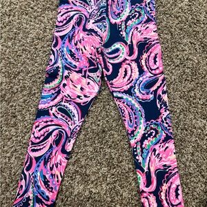 Lilly Pulitzer Pink and Blue Kids Leggings